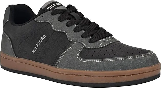 Tommy Hilfiger Lukas Men's Shoes Dark Grey : 12 D - Medium, Leather/Suede - Image 5