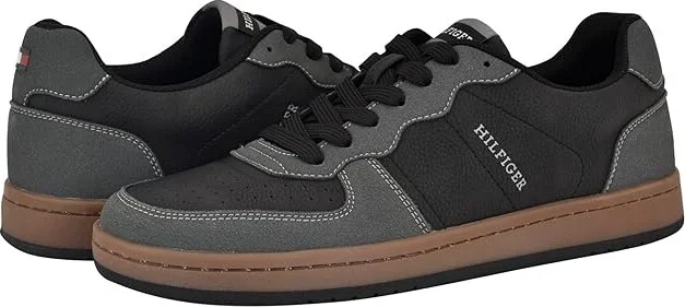 Tommy Hilfiger Lukas Men's Shoes Dark Grey : 12 D - Medium, Leather/Suede