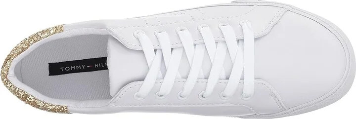 Tommy Hilfiger Lune Women's Shoes White/Gold : 8 M, Synthetic - Image 3