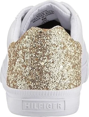 Tommy Hilfiger Lune Women's Shoes White/Gold : 8 M, Synthetic - Image 5