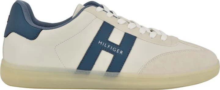 Tommy Hilfiger Men's Berge T-Toe Casual Sneakers - White, Teal multi - Image 2