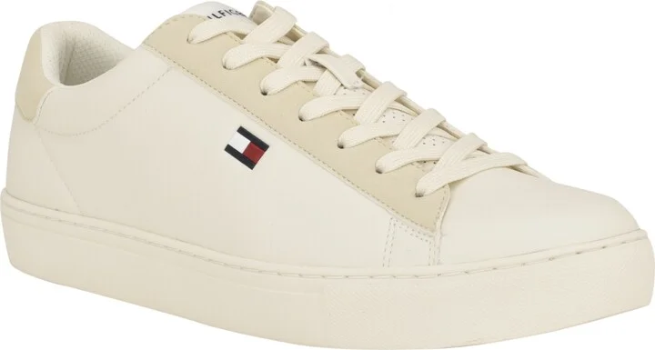 Tommy Hilfiger Men's Brecon Cup Sole Sneakers - Cream, Beige Multi