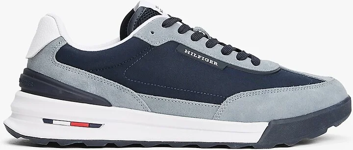 Tommy Hilfiger Men's Classic Suede Running Sneaker - Navy - US 10 / EU 43
