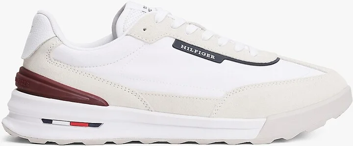 Tommy Hilfiger Men's Classic Suede Running Sneaker - White - US 7.5 / EU 40