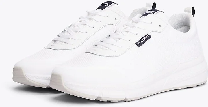 Tommy Hilfiger Men's Cleated Knit Sneaker - White - US 8 / EU 41