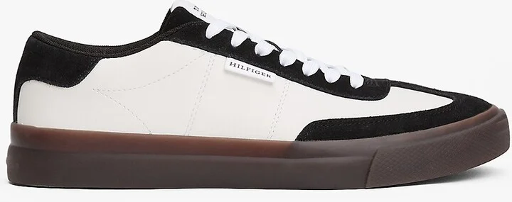 Tommy Hilfiger Men's Contrast Suede Sneaker - White - US 7.5 / EU 40
