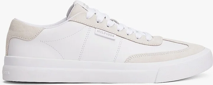 Tommy Hilfiger Men's Contrast Suede Sneaker - White - US 7.5 / EU 40