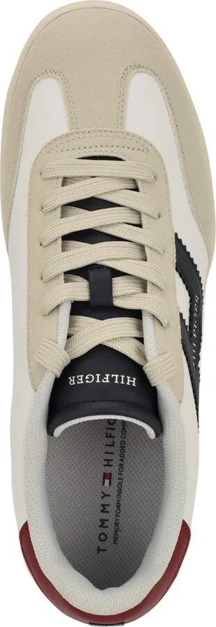 Tommy Hilfiger Men's Javlon T-Toe Fashion Sneakers - Light natural, Dark blue multi - Image 4