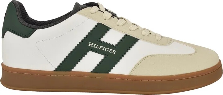 Tommy Hilfiger Men's Javlon T-Toe Fashion Sneakers - Light natural, Dark blue multi - Image 6