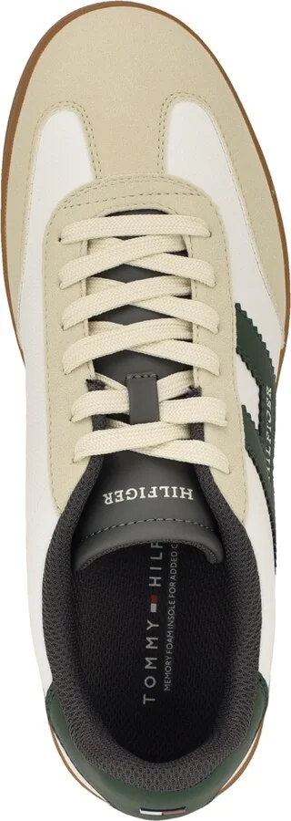 Tommy Hilfiger Men's Javlon T-Toe Fashion Sneakers - Light natural, Dark blue multi - Image 8