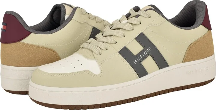Tommy Hilfiger Mens Kildar Beige Multi 10 Medium