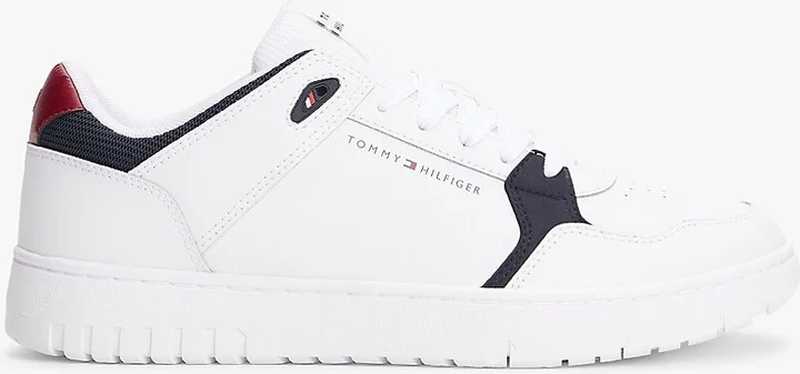 Tommy Hilfiger Men's Leather Low-Top Sneaker - White - US 7.5 / EU 40