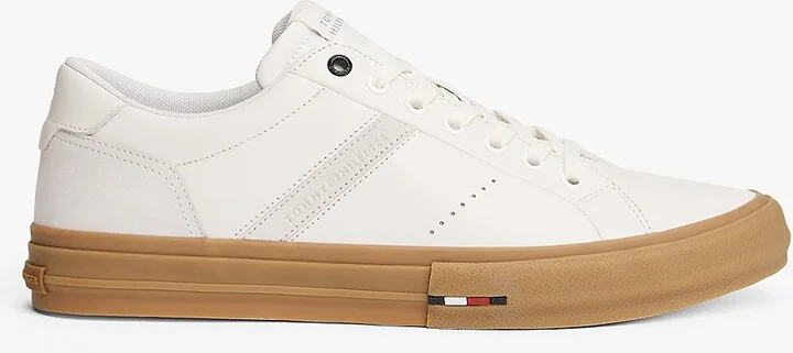 Tommy Hilfiger Men's Leather Low-Top Sneaker - White - US 7.5 / EU 40
