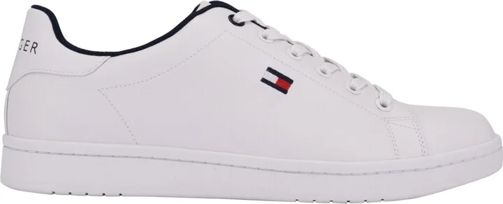 Tommy Hilfiger Men's Lendar Flag Logo Lace Up Sneakers - White, Navy Multi - Image 2
