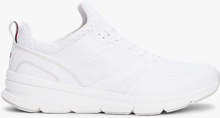 Tommy Hilfiger Men's Mixed Media Runner Sneaker - White - US 7.5 / EU 40