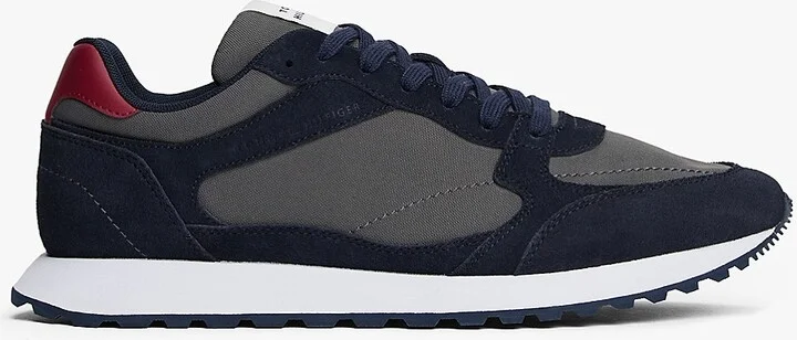 Tommy Hilfiger Men's Mixed-Texture Suede Sneaker - Navy - US 7.5 / EU 40