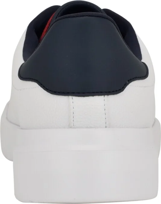 Tommy Hilfiger Men's Narvyn Lace-Up Low Top Sneakers - White, Navy - Image 3