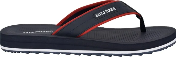 Tommy Hilfiger Men's Orlind Casual Fashion Flip Flops - Navy, Red multi - Image 2