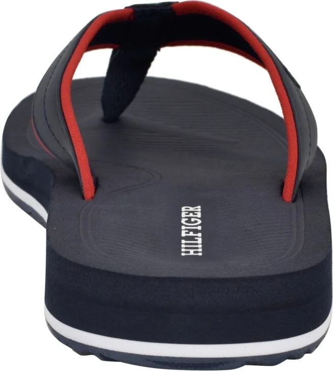Tommy Hilfiger Men's Orlind Casual Fashion Flip Flops - Navy, Red multi - Image 3