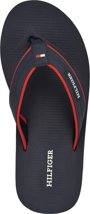 Tommy Hilfiger Men's Orlind Casual Fashion Flip Flops - Navy, Red multi - Image 4