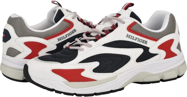 Tommy Hilfiger Men's Parana White/Red/Navy Multi Medium 8.5