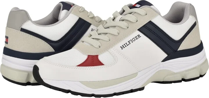 Tommy Hilfiger Men's Paver White Multi Medium 7