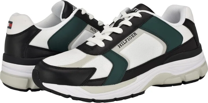 Tommy Hilfiger Men's Pisano Black/Green Multi Medium 7.5