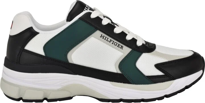 Tommy Hilfiger Men's Pisano Fashion Lace Up Sneakers - Black/Green Multi - Image 2