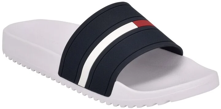 Tommy Hilfiger Men's Redder Flag Logo Pool Slide Sandals