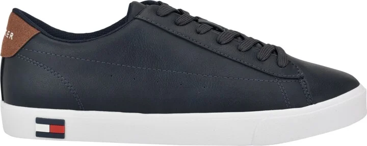 Tommy Hilfiger Men's Risher Low Top Lace Up Sneakers - Navy/Cognac - Image 2