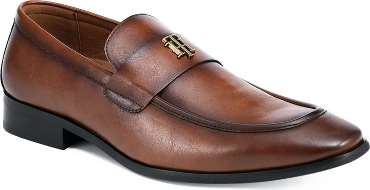 Tommy Hilfiger Men's Sawlin Logo Embellished Dress Loafers