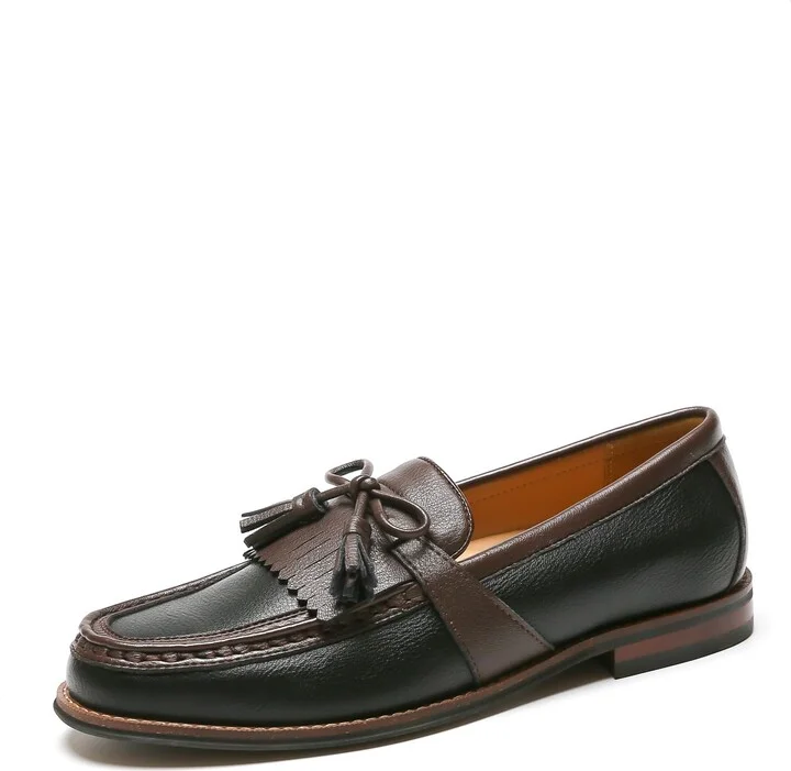 Tommy Hilfiger Men's Sohan Black/Dark Brown 12 Medium