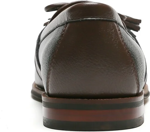 Tommy Hilfiger Men's Sohan Kilt Detail Tassel Loafers - Black, Dark brown - Image 3