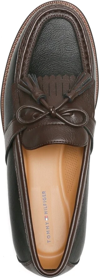 Tommy Hilfiger Men's Sohan Kilt Detail Tassel Loafers - Black, Dark brown - Image 4