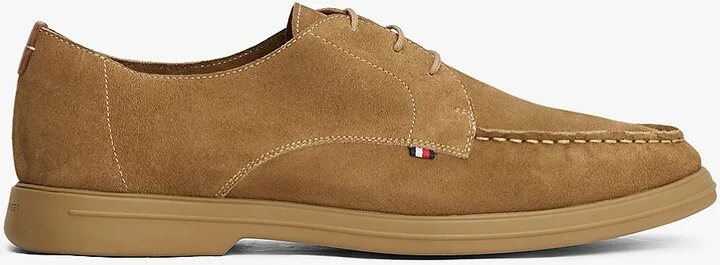 Tommy Hilfiger Men's Suede Derby Shoe - Brown - US 7.5 / EU 40