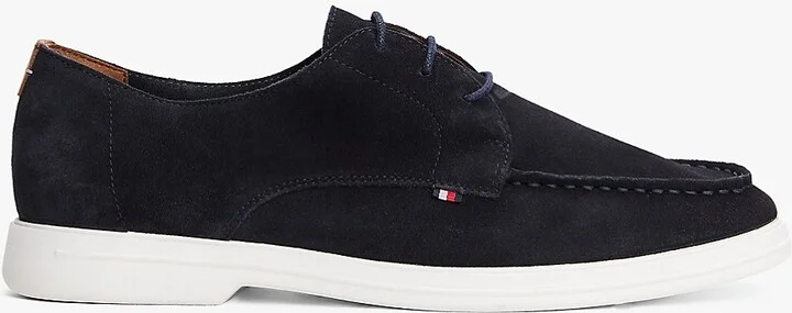 Tommy Hilfiger Men's Suede Derby Shoe - Navy - US 7.5 / EU 40