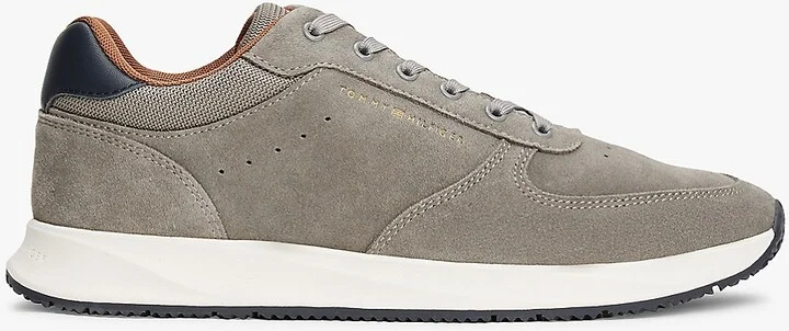 Tommy Hilfiger Men's Suede Low-Top Sneaker - Grey - US 7.5 / EU 40