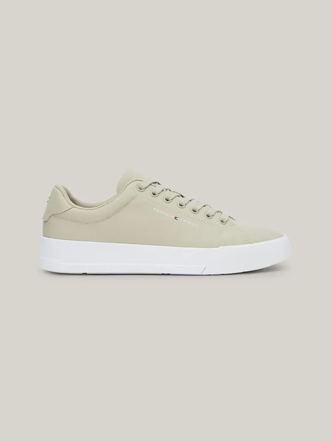 Tommy Hilfiger Men's TH Ventile Court Sneaker - Beige - US 10 / EU 43