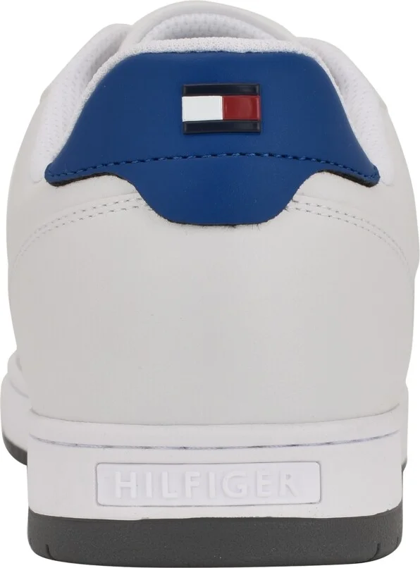 Tommy Hilfiger Men's Tilyas Stitch Detailed Sneakers - White, Silver, Blue - Image 4
