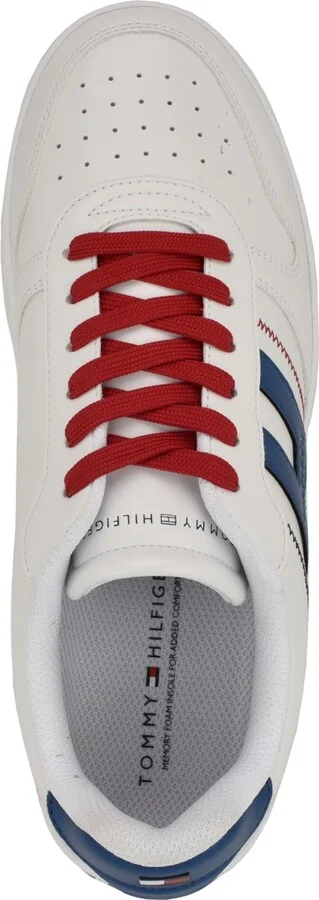 Tommy Hilfiger Men's Tilyas Stitch Detailed Sneakers - White, Silver, Blue - Image 7