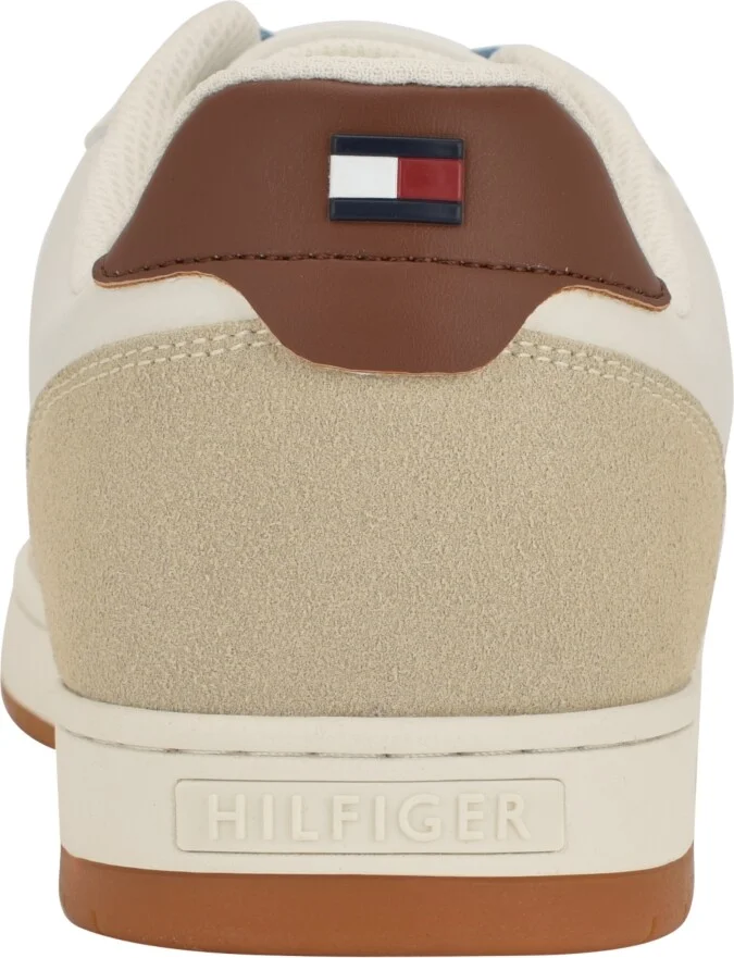 Tommy Hilfiger Men's Tilyas Stitch Detailed Sneakers - White, Silver, Blue - Image 11