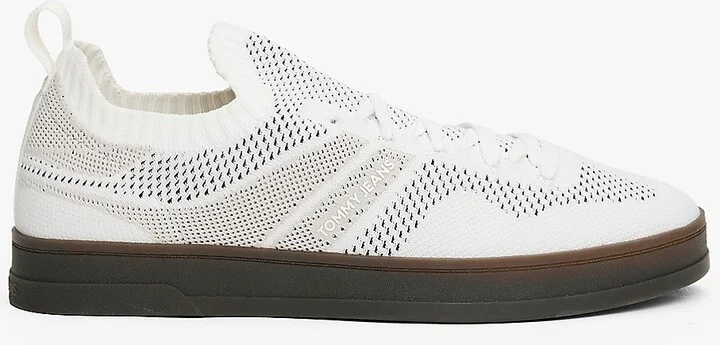 Tommy Hilfiger Men's Tommy Jeans Low-Top Knit Sneaker - White - US 7.5 / EU 40