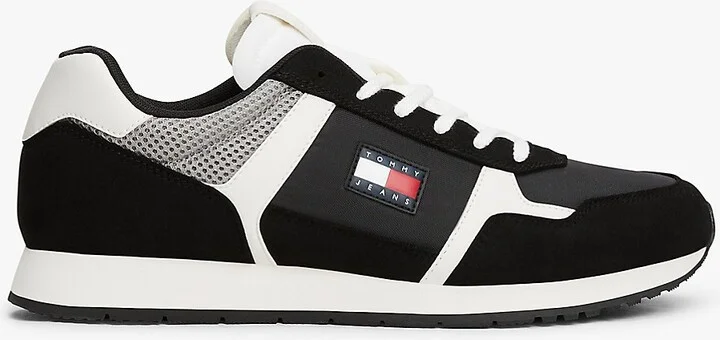 Tommy Hilfiger Men's Tommy Jeans Low-Top Runner Sneaker - Black - US 8 / EU 41