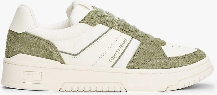 Tommy Hilfiger Men's Tommy Jeans Suede Cupsole Sneaker - Green - US 8 / EU 41
