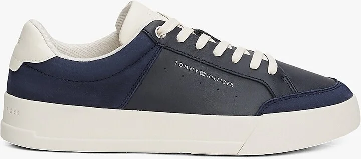 Tommy Hilfiger Men's Tonal Logo Court Sneaker - Navy - US 7.5 / EU 40