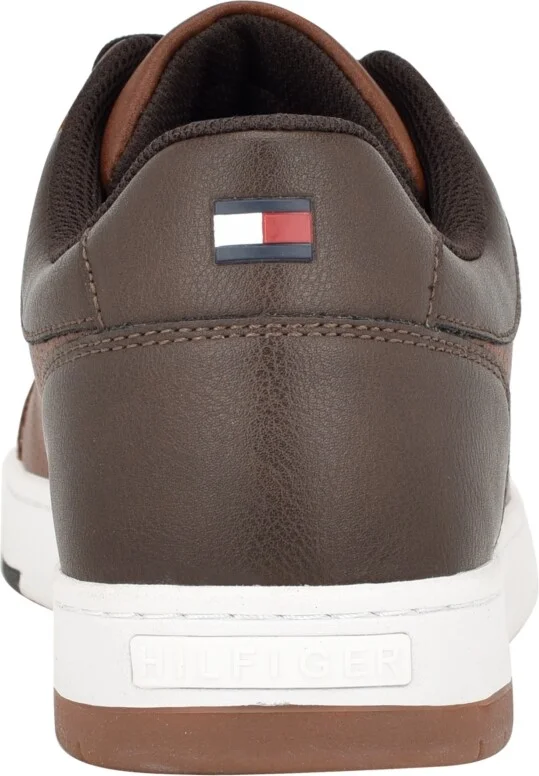 Tommy Hilfiger Men's Trapeze Lace Up Low Top Sneakers - Cognac, Dark Brown - Image 3
