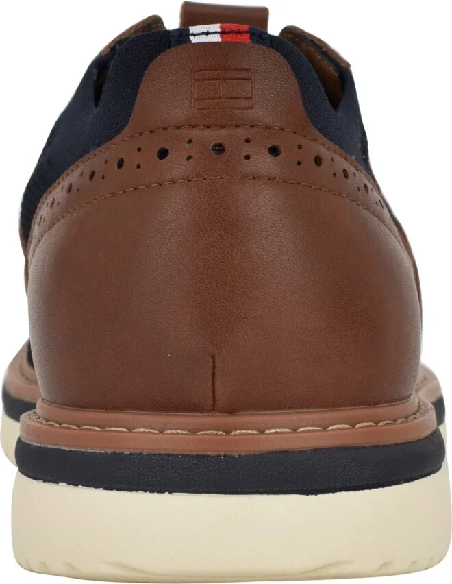 Tommy Hilfiger Men's Varan Brogue Detail Hybrid Oxfords Shoe - Navy, Cognac multi - Image 3