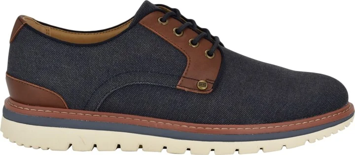 Tommy Hilfiger Men's Vessle Casualized Hybrid Oxfords - Navy, Cognac multi - Image 2