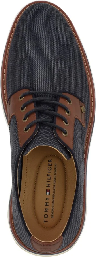 Tommy Hilfiger Men's Vessle Casualized Hybrid Oxfords - Navy, Cognac multi - Image 4