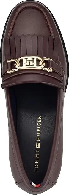 Tommy Hilfiger Merise Women's Flat Shoes Dark Red : 8.5 M - Image 2